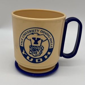 Vintage Yale Dining Hall Cup with Adhesive Base